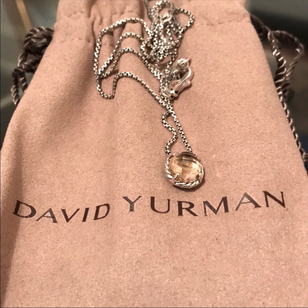 DY morganite pendant necklace
